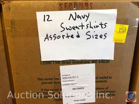 Sweatshirts in Assorted Sizes Approx. 12