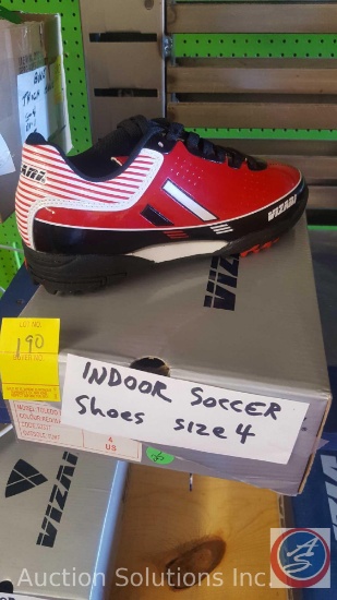 Toledo TF Red, White and Black Soccer Shoes Size 4