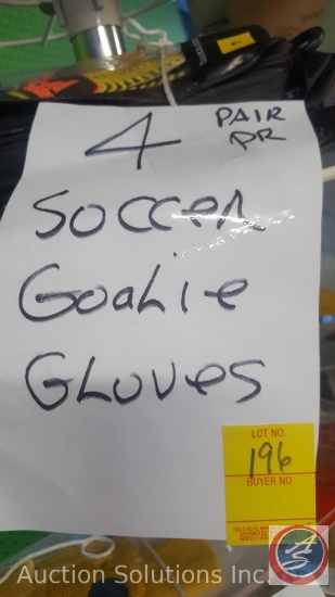 (4) Pair Soccer Goalie Gloves