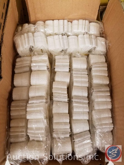 (72) White Football Belts
