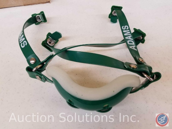 (8) Adams Gel Chin Straps in Green