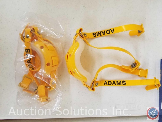 (8) Adams Gel Chin Straps in Gold