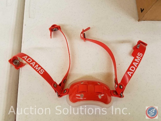 (6) Adams Gel Chin Straps in Orange