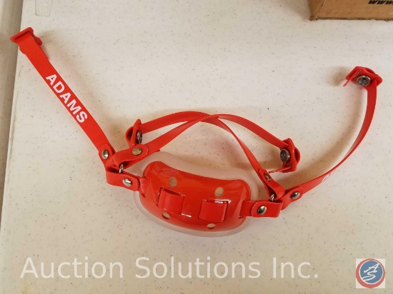 (6) Adams Gel Chin Straps in Orange