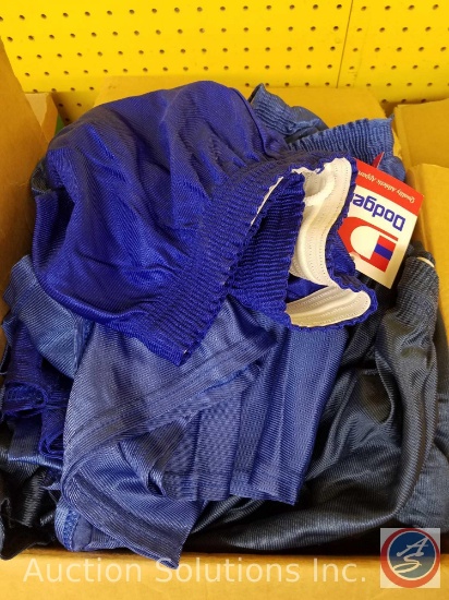 (22) Dodger Brand Assorted Blue Nylon Shorts in Assorted Sizes