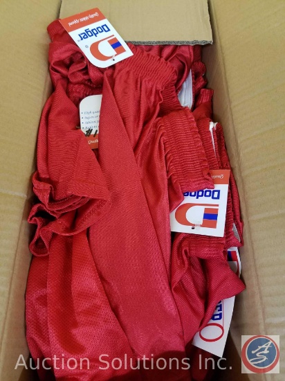 (18) Dodger Brand Red Shorts in Assorted Sizes