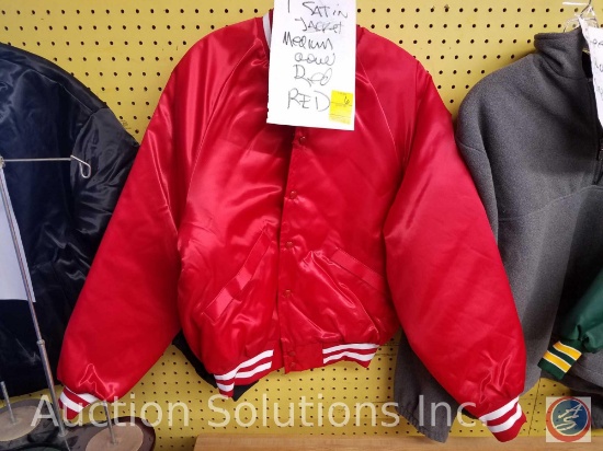 King Louie Red Satin Jacket Size M