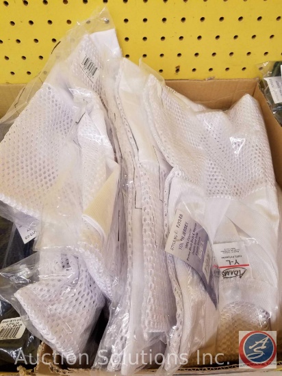 (10) White Youth Practice Jersey's Assorted Sizes