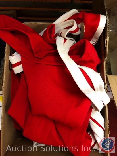 (8) Red and White Wrestling Singlets