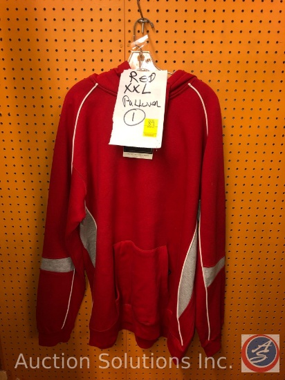 Red and Grey 2XL Pullover Hoodie