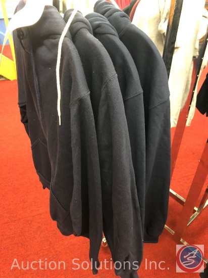 (4) Adult Small Navy Blue Hoodies