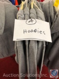 (4) Adult Grey Hoodies in Assorted Sizes