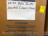 Polo Shirt in Assorted Colors and Sizes Approx. 25-30
