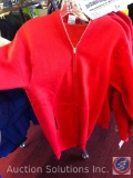 (4) Red Zip Up Hoodies Size S