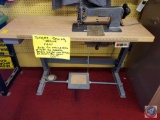 114W103 Industrial Singer Sewing Machine SN: W1318068 w/ a (1981) TACSEW Clutch Motor SN: 49478