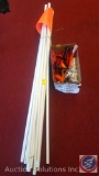 (8) In Ground Flag Holders and Flags