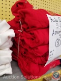 (8) Red Polo Shirts Assorted Sizes