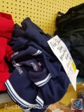 (9) Blue Polo Shirts Assorted Sizes