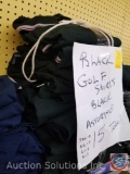 (15) Black Golf Polo Shirts in Assorted Sizes