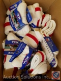 (30) Twin City Baseball Socks with Red Stripes in Assorted Adult Sizes