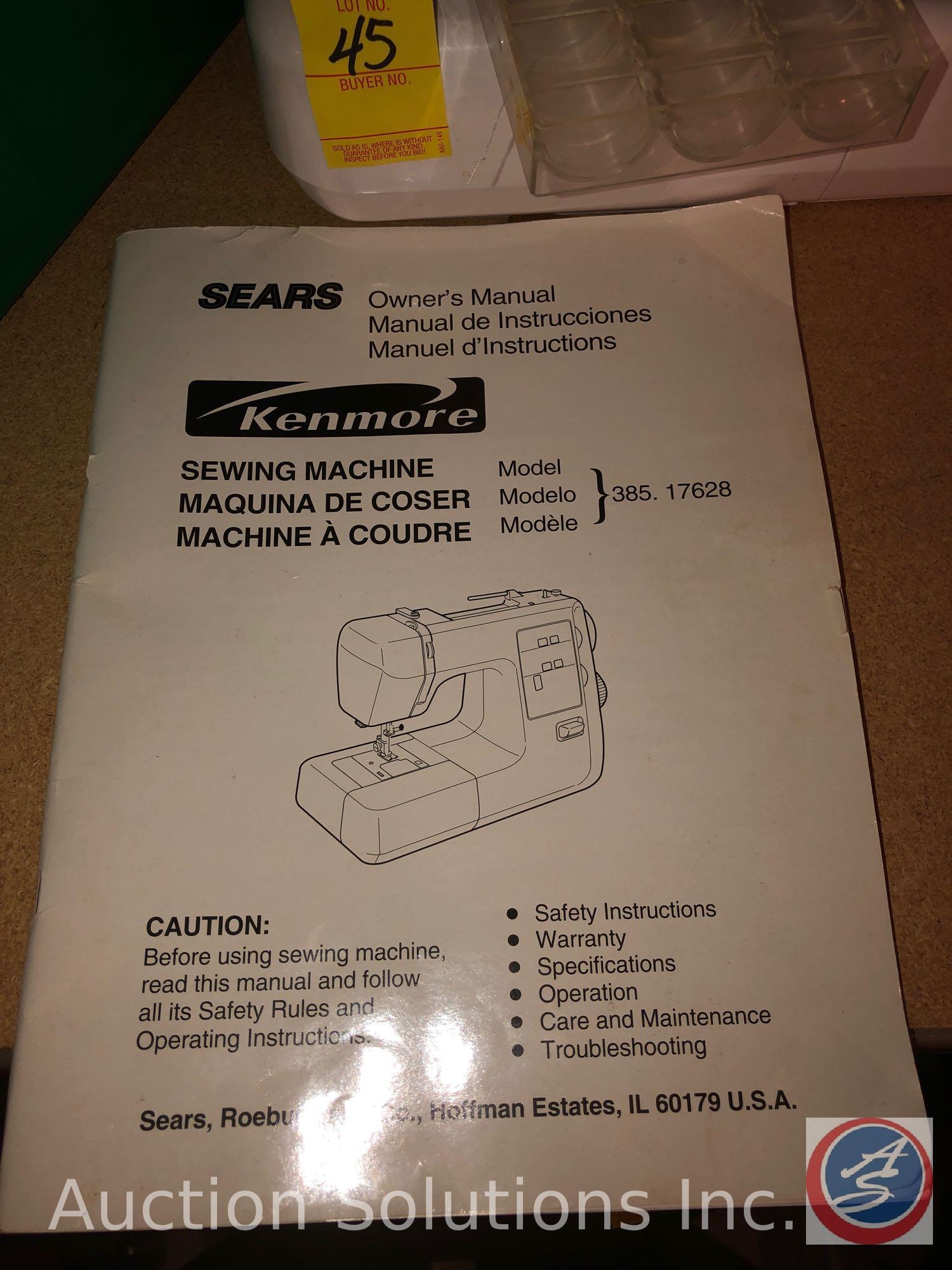 専用 SEARS カタログ Sears Kenmore Sewing Machine (Model 385.17628) | Proxibid