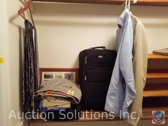 Neck Ties in Assorted Styles and Brands, Men's J. Ferrar Suit Coat Size XL 46-48, Picture Frame