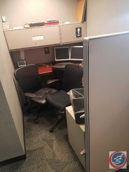 Cubicle Walls, Hon Filing Cabinet, Adjustable, Rolling Office Chair, {{LOT DOES NOT INCLUDE