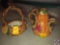 Fitz and Floyd Acorn Pitcher and Acorn Basket