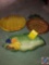 Fitz and Floyd Pineapple Dish, Fitz and Floyd Banana Dish and Fitz and Floyd Lettuce Leaf Dish and