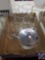 (5) Princess House Crystal Juice Glasses and Sugar Cube Dish with Lid and Spoon