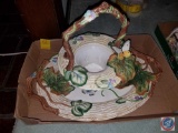 Fitz and Floyd Serving Platter and Basket