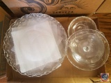 (12) Cut Glass Dinner Plates