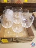 (8) Princess House Crystal Wine Glasses