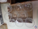 (9) Princess House Crystal Wine Glasses