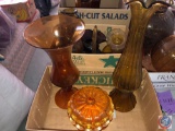 Vintage Amber Glass