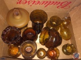 Vintage Amber Glass