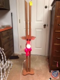 Approx. 5 ft. Tall Rudolf the Red Nosed Reindeer Porch Decoration [[ IN WORKING CONDITION]]