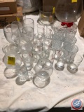 Assorted Cut Glass, Fabulous Flamingo Classes and Other Assorted Glassware