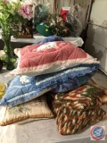 Assorted Decorative Pillows Including Rainbow, Rabbits, Owls and More