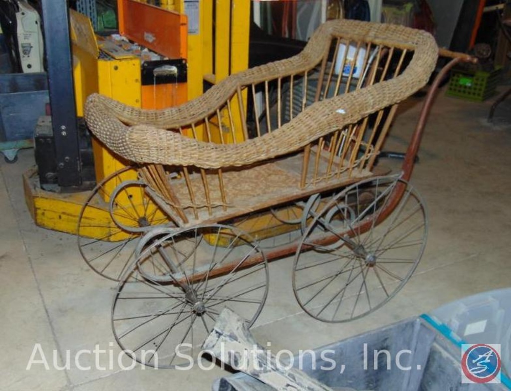 antique baby carriage wheels