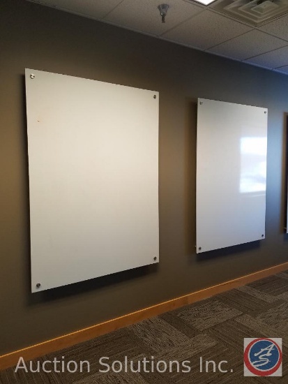 (2) Large Wall Mounted Dry Erase Boards Estimated Size 60"X48" (Buyer Must Remove) {{SOLD TWO TIMES