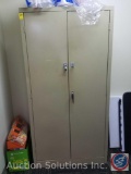 2 Door Locking Storage Cabinet {{NO KEY}} Measuring 36