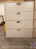 Hon 4 Drawer Lateral Filing Cabinet {{LOCKED WITH NO KEY}} 42