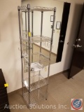 Shelf Tech 4 Tier Shelving Unit with Pull Out Basket 23 1/2