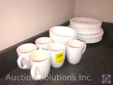 Correlle Coffee Cups, Correlle Bowls, Correlle Salad Plates, Correlle Dinner Plates