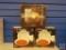 Ceramic Condiment Set In Original Box, (2) 4 Piece Ceramic Soup Bowl Sets In Original Boxes