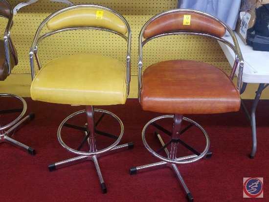 (2) Vintage Backed Bar Stools {{SOLD TWO TIMES THE MONEY}}