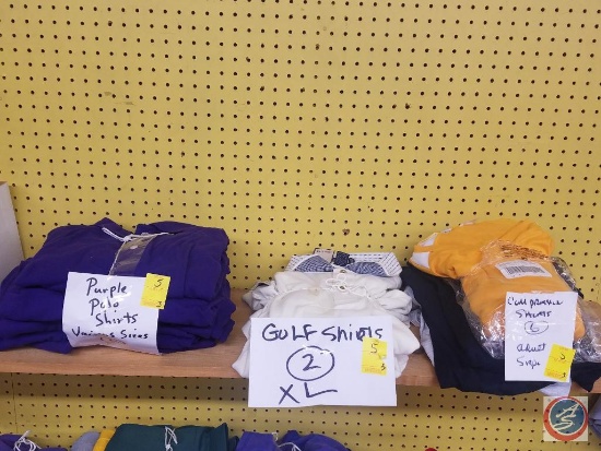 Polo Shirts, Golf Shirts, Compression Shirts Assorted Sizes