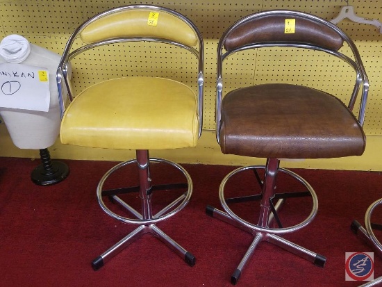 (2) Vintage Backed Bar Stools {{SOLD TWO TIMES THE MONEY}}