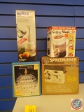 Spacemaker Can Opener New in Original Box, Mt Vernon Candy Box New In Box, As Seen On TV Coffee